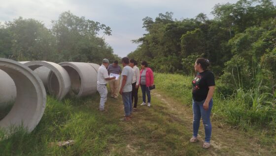 CONCEJO MUNICIPAL REALIZA INSPECCIÓN A TUBOS DESTINADOS A DIFERENTES COMUNIDADES DE SAN JULIÁN