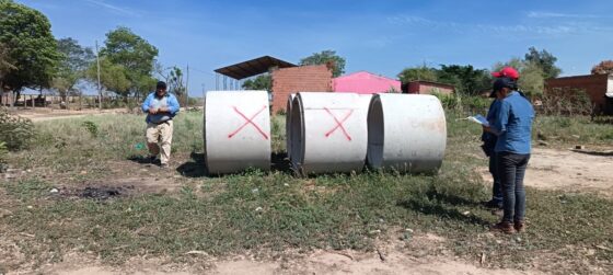 CONCEJO MUNICIPAL FISCALIZAN ENTREGA DE TUBOS EN COMUNIDADES DE SAN JULIÁN